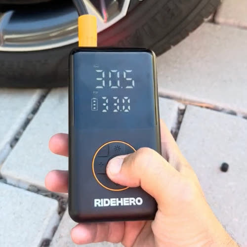 Setting target PSI on RideHero